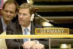 Guido Westerwelle bei der Wahl des Sicherheitsrates der UNO in New ...